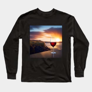 Glass of Wine Long Sleeve T-Shirt